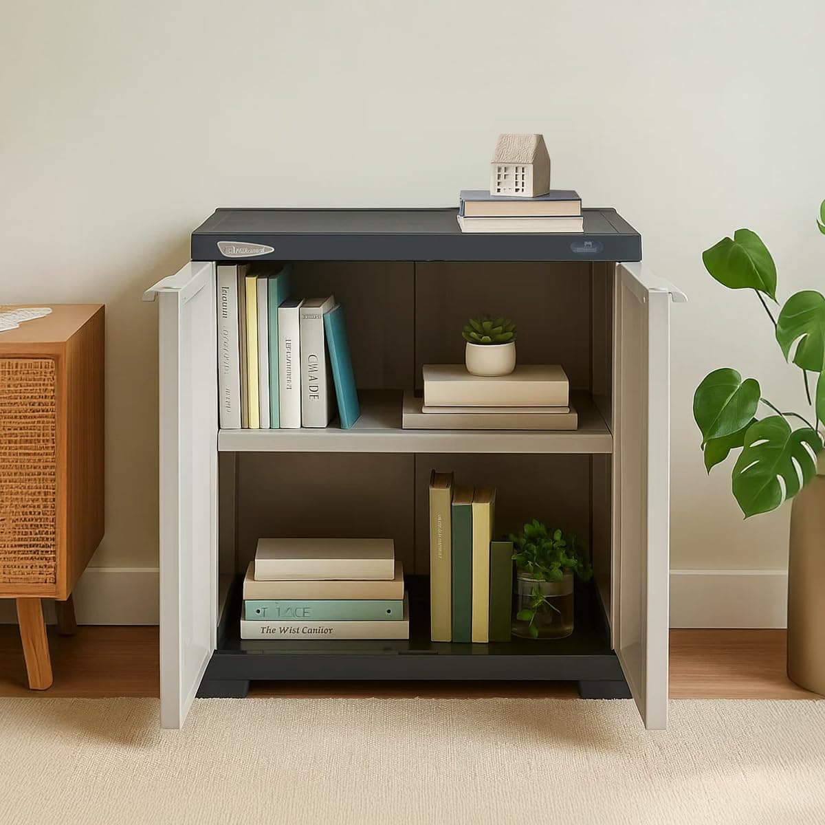 Nilkamal SpaceMax 2 Shelves Plastic Bookshelf with 3-Year Warranty| Multipurpose Storage Cabinet & Book Rack for Home | Durable, Waterproof, at ₹2200 – Amazon