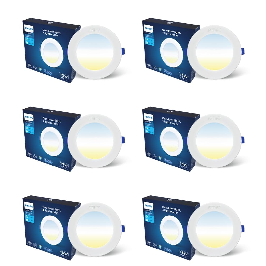 PHILIPS 15W 3in1 AstraGlow Round LED Panel Light | Slim Surface Panel with High Brightness & Energy Efficiency | Durable Polycarbonate Body at ₹2513 – Amazon