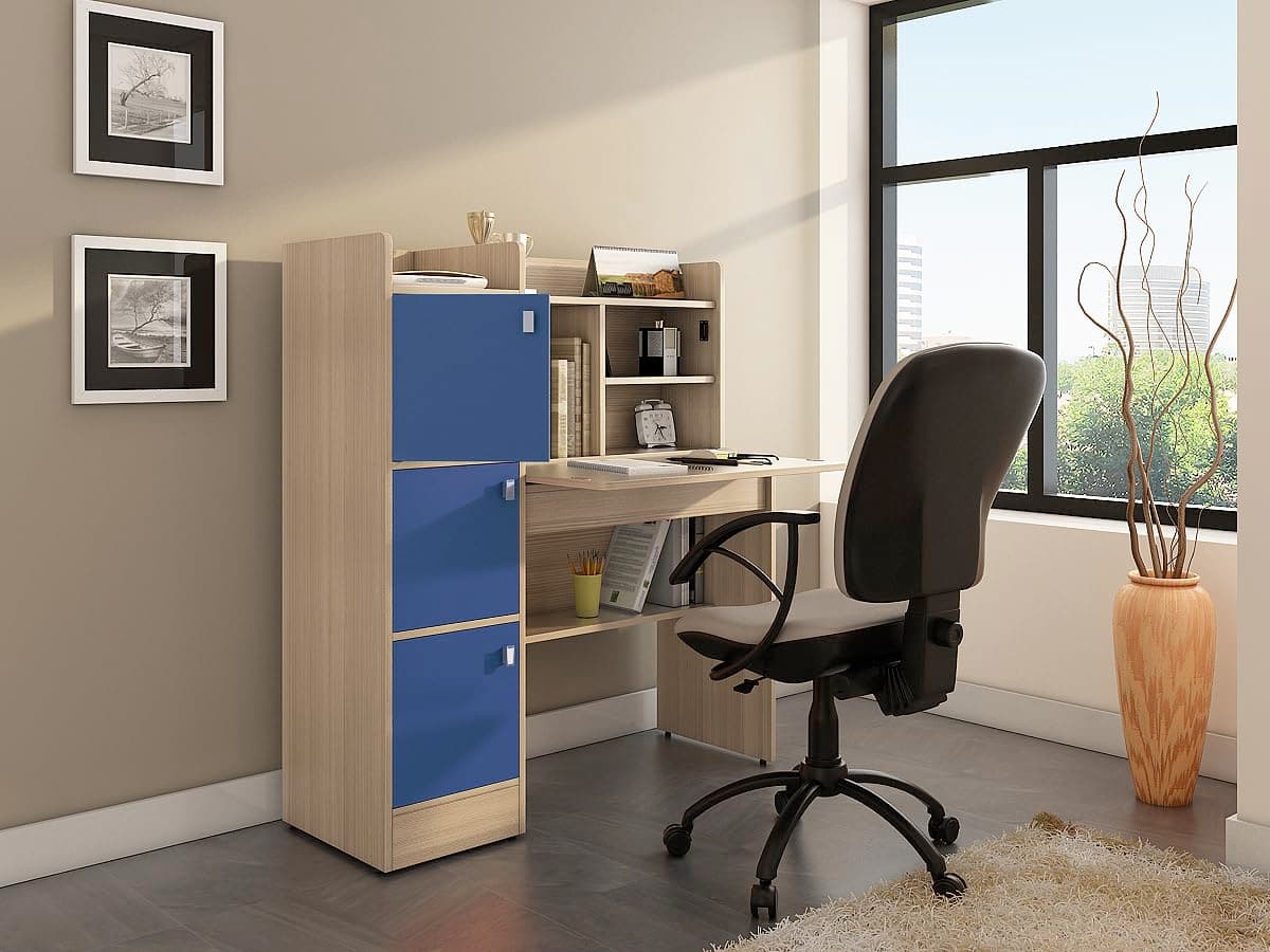 Spacewood Study Table | 3 Year Warranty | Coral|Study Desk with Book Shelf, Office Table, Study Table for Adults, Table with 4 Shelves and 3 at ₹6774 – Amazon