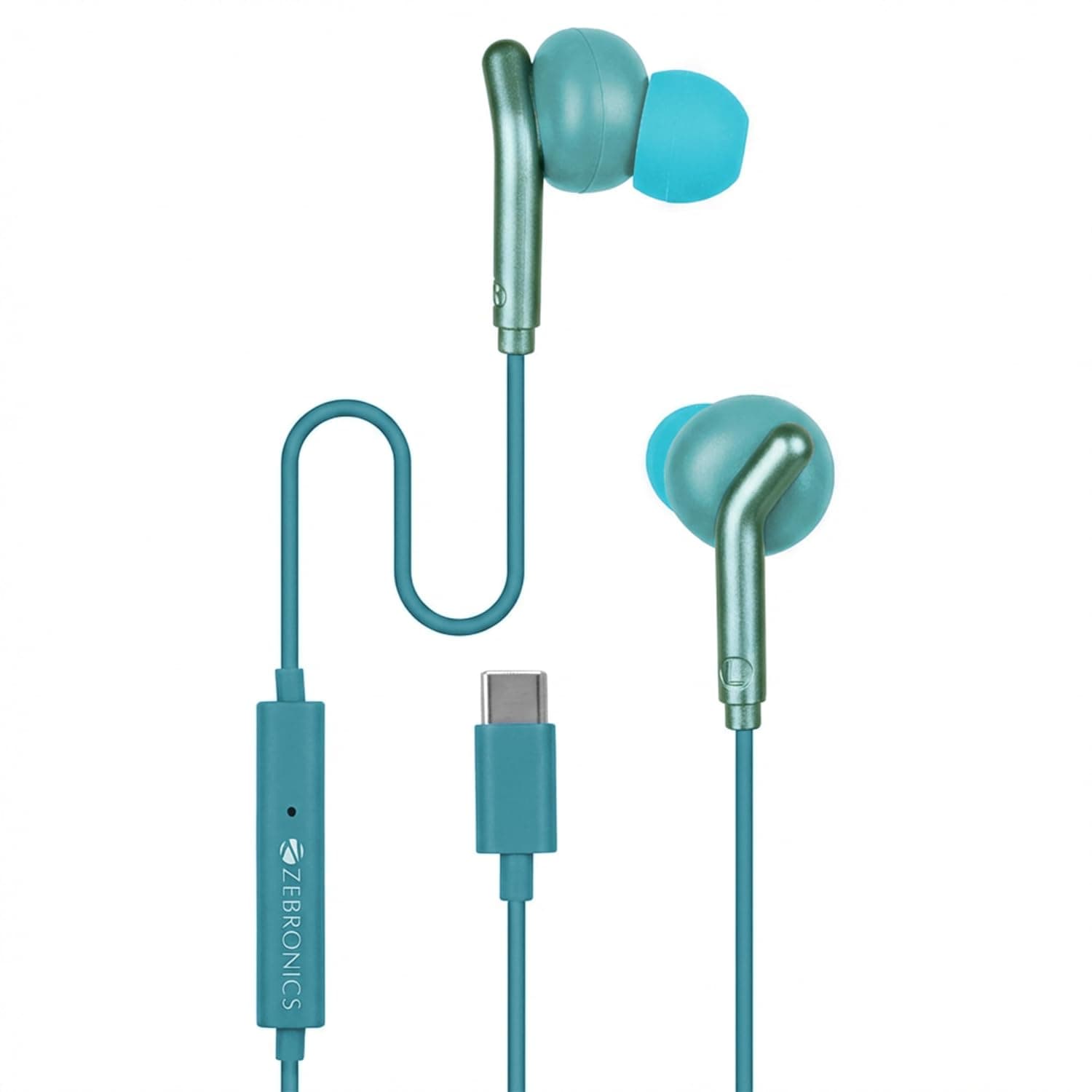 Zebronics Type-C Wired Earphones, in-Line MIC, Deep Bass, 1 at ₹199 – Amazon