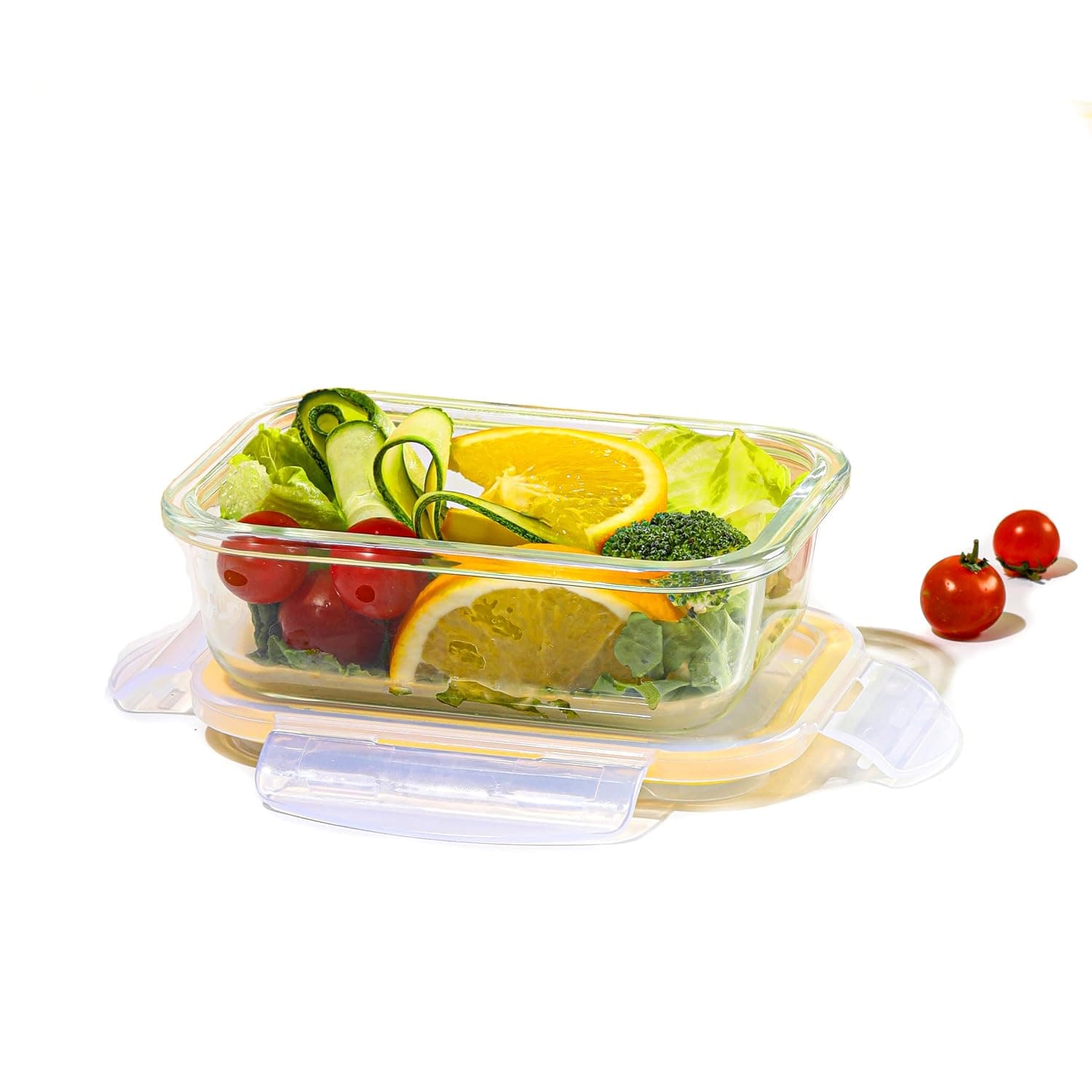 CELLO Fit & Fresh Rectangle Lunch Box Container for Daily Use 370 ml, Clear | Microwave & Fridge Safe Toughened Glass Airtight Food Storage at ₹183 – Amazon