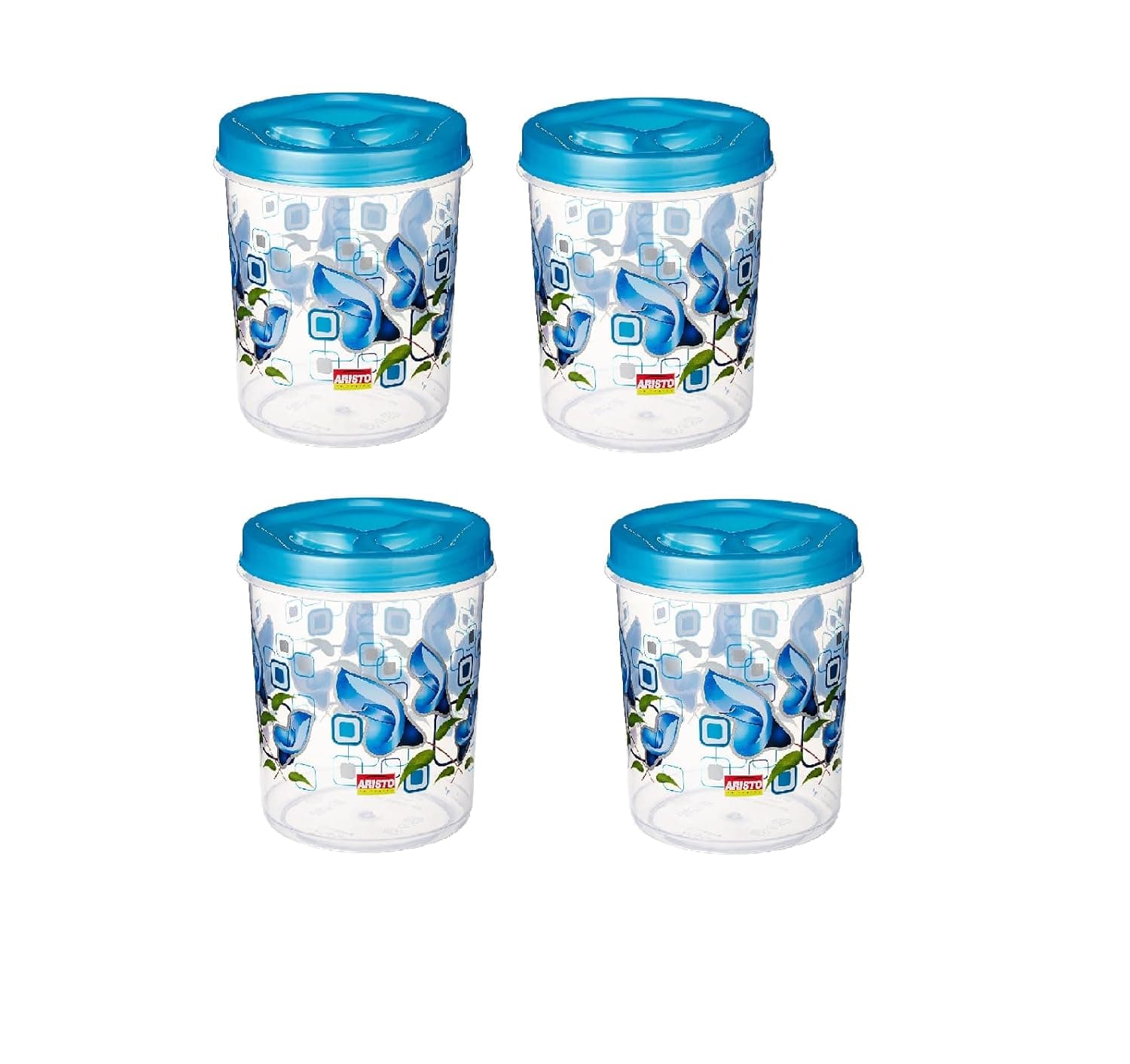 ARISTO Store Queen444 Plastic Storage Container Set of 4-1400 Ml, (12.6(D) X 15.2) Cm, multicolour at ₹134 – Amazon
