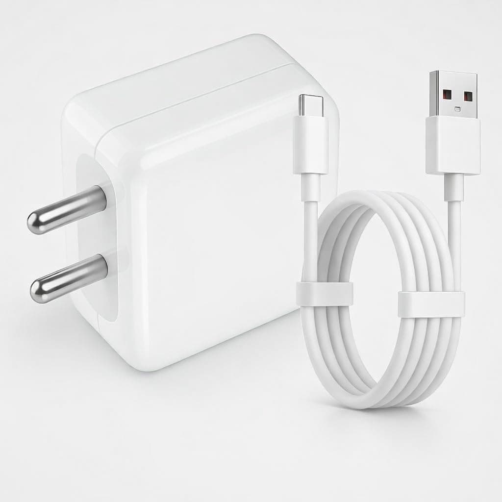 Realme 65W Supervooc Charger with 1M Type-C Fast Charging Cable|Dash/Wrap/Vooc/Superdart/Dart|65Watt Adapter for Realme Narzo 80 Lite/90x/80 at ₹509 – Amazon