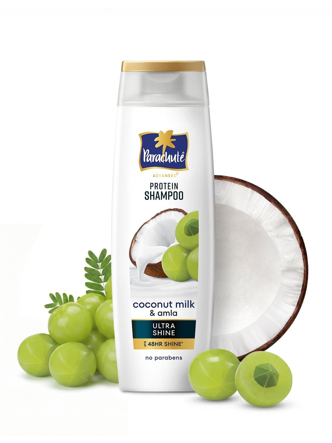 Parachute Advansed Protein Shampoo with Coconut Milk & Amla | Up to 48 hr Shine | Ultra Shine | Protein Lock Technology | Paraben free | For at ₹180 – Amazon