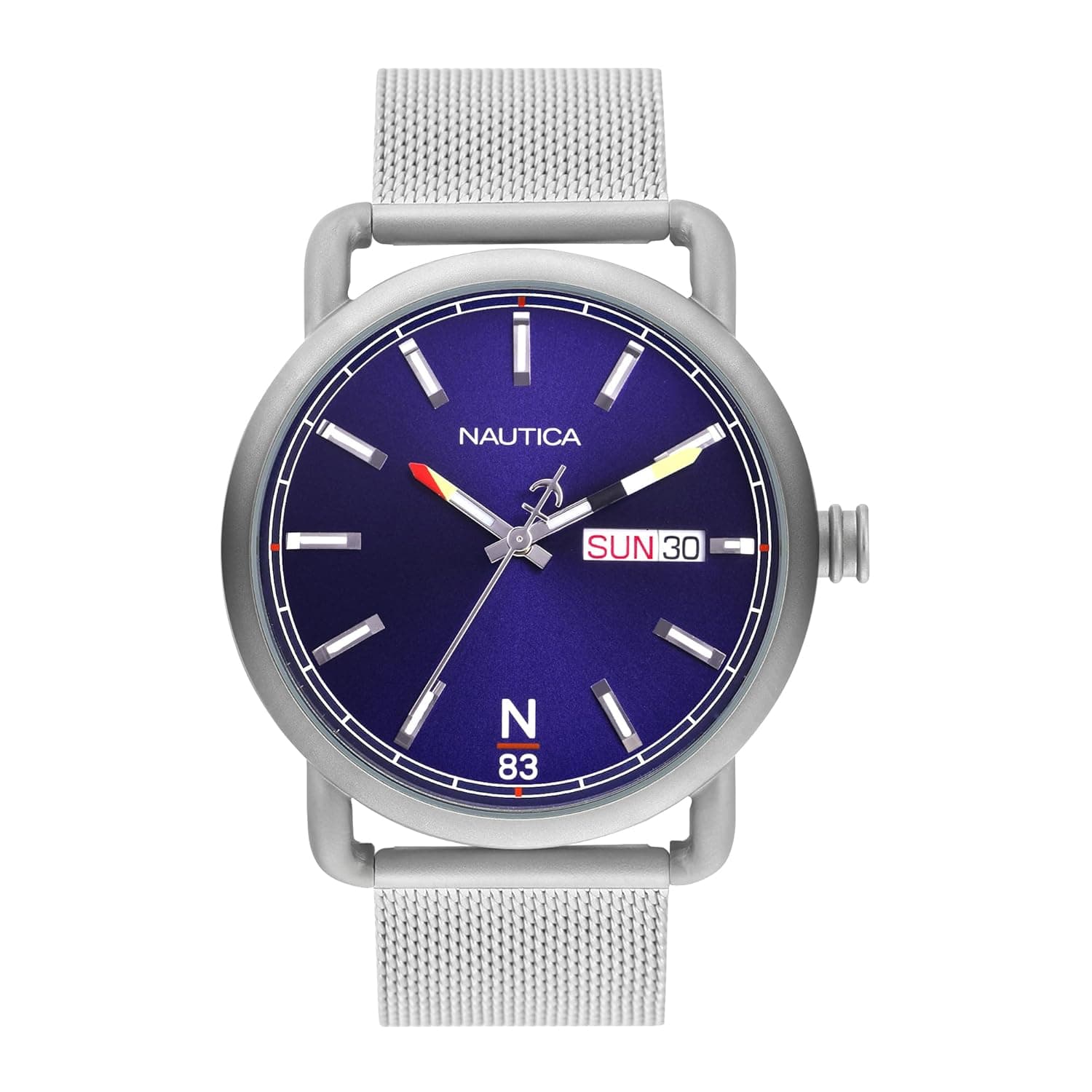 Nautica Round 44mm Blue Dial Analog Men Watch - NAPMYF324 at ₹3198 – Amazon