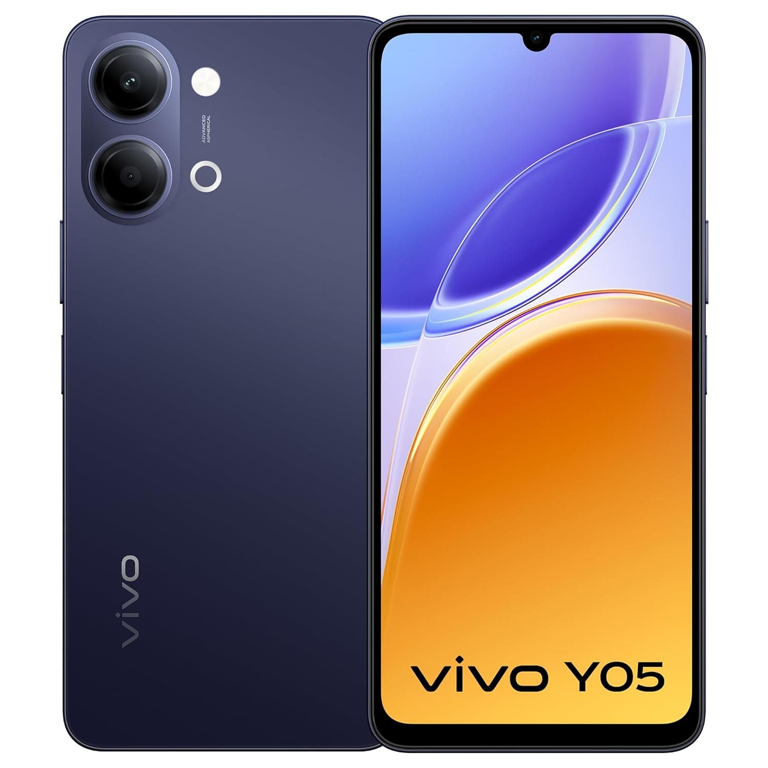 vivo Y05 (Mystic Blue, 4GB RAM, 64GB Storage) with No Cost EMI/Additional Exchange Offers at ₹12999 – Amazon