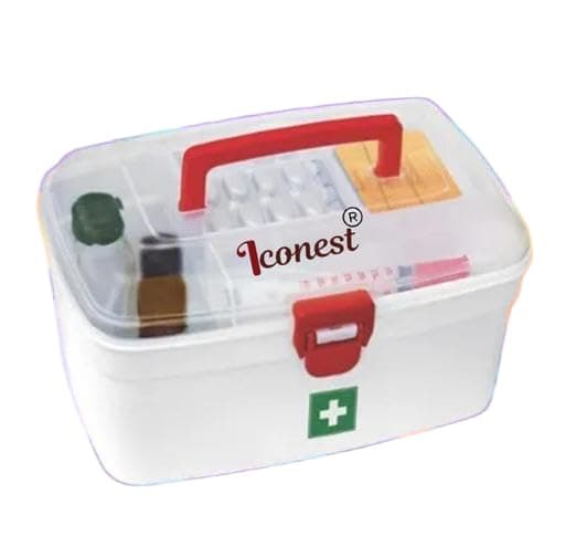 ES Compact First Aid Medicine Box (Plastic)