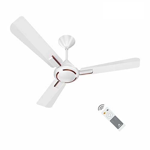 Havells 1200mm Ambrose BLDC Motor Ceiling Fan | Remote Controlled, High Air Delivery Fan | 5 Star Rated, Upto 60% Energy Saving, 2 Year Warranty | (Pack of 1, Pearl White Wood) at ₹2460 (58% Off) – Amazon