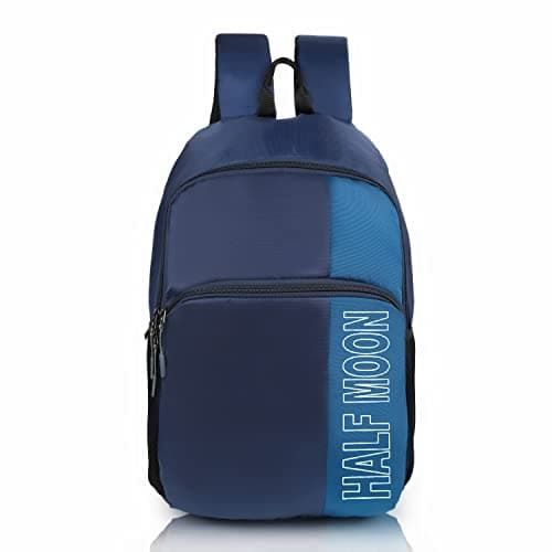 Half Moon 22L Water-Resistant Laptop Backpack/Bag for Men Women Boys Girls Office College Bag with 15.6 inch Laptop Compartment (Navy Blue) at ₹559 (69% Off) – Amazon