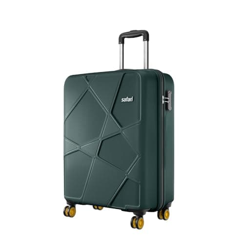 Safari Cabin Polypropylene Spinner Pentagon Pro 8 Wheels 55Cm Trolley Bag Hard Case, 360º Wheeling Carry-On Luggage for Men & Women, Travel Bag, Suitcase for Travel, Dusk Green at ₹1879 – Amazon