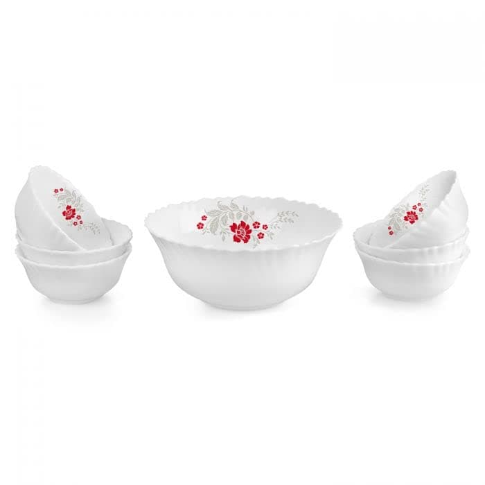 Cello Scarlet Bliss Dazzle Opalware Pudding Set @ ₹299