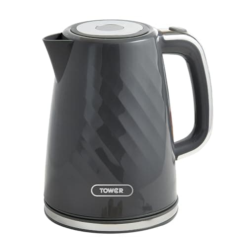 Tower Premium Windsor Electric Kettle 1.7L, 1350W | Strix Controller, Rapid Boil in 45 Seconds, Auto Shut-Off, Boil-Dry Protection, 360° Pow at ₹1399 – Amazon
