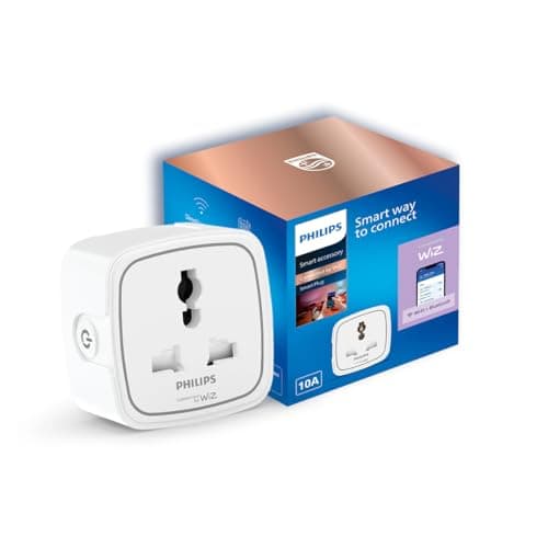 Philips 10A Smart WiFi Plug (Wiz Connected) at ₹919 (58% Off) – Amazon