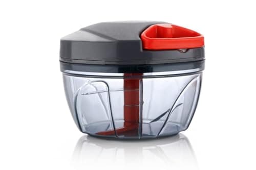 Plastic Large Handy and Compact Chopper with 3 Blades for Effortlessly Chopping Vegetables and Fruits 450 ml, Grey at ₹161 (77% Off) – Amazon