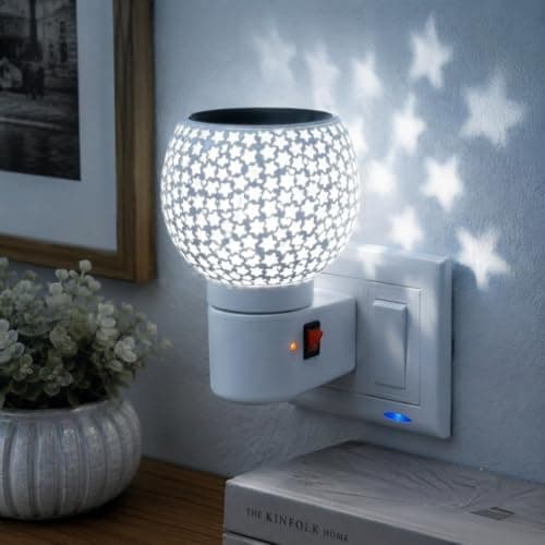 Kapoor Dani Electrical Camphor Diffuser Glass with On/Off Switch to Toggle Between Burner and Lamp Electrical Night Lamp for Office, Home (S at ₹180 – Amazon