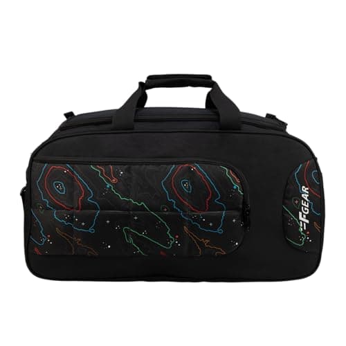 F Gear Enduro Topo Black 32L Travel Duffle Bag with Spacious Main Compartment, Front Po... at ₹554 (75% Off) – Amazon