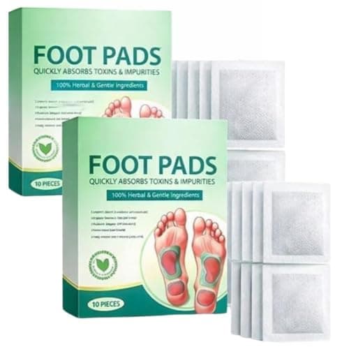 Foot patch (PACK OF 2) (5 Pice Each) Herbal And Gentle Ingredient Detox Foot Pads, Natural Ingredients for Sleep Aid, Pain Relief, Toxin Rem at ₹179 – Amazon
