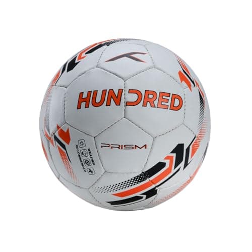 HUNDRED Prism Football | All-Weather Multi-Terrain Ball | Peak Performance on All Surfaces: Hard Ground, Wet Grass & Turf | Built for Accurate Passes & Powerful Shots Visit The Store - Amazon at ₹307 (74% Off) – Amazon