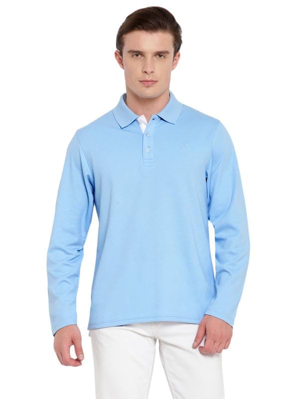 American Crew Men's HexaFresh Polo Collar Full-Sleeve T-Shirt at ₹499 (83% Off) – Amazon
