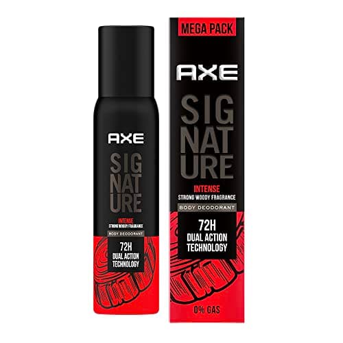 AXE Signature Intense Long Lasting No Gas Body Perfume Spray For Men 200 Ml at ₹152 – Amazon