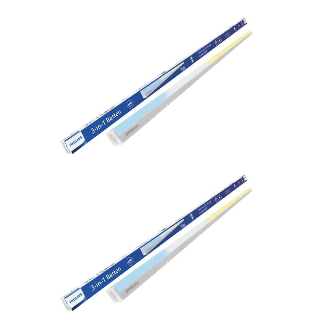 Philips 30W 3-in-1 Colour Changing LED Batten 3.6 ft (CCT Mood Lighting)