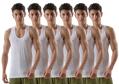 LUX VENUS Vest for Men White | 100% Cotton | Pack of 6 at ₹360 (57% Off) – Amazon