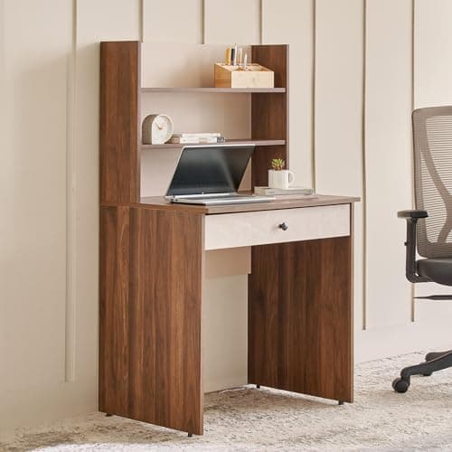 Home Centre | Addison Compact Study Desk with Hutch | Engineered Wood | Brown | 1 Year Warranty Rs.5839 @ Amazon at ₹5839 (64% Off) – Amazon