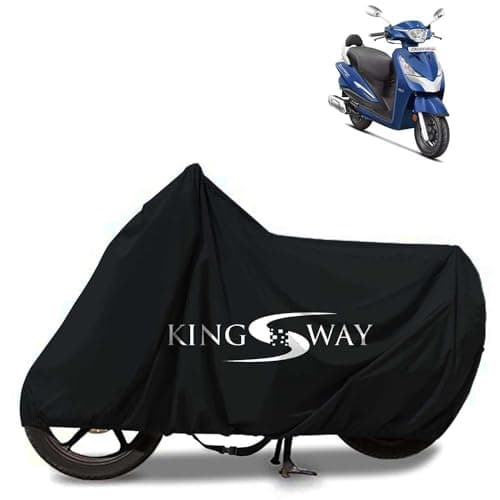 KINGSWAY® 100% Waterproof Bike Body Cover Compatible with Hero Destini 125 Xtec, for All Two Wheeler Bike Scooter Scooty with Carry Bag - Rubber Coated Inside for UV and Scratch Protection - Black - Amazon at ₹215 (85% Off) – Amazon
