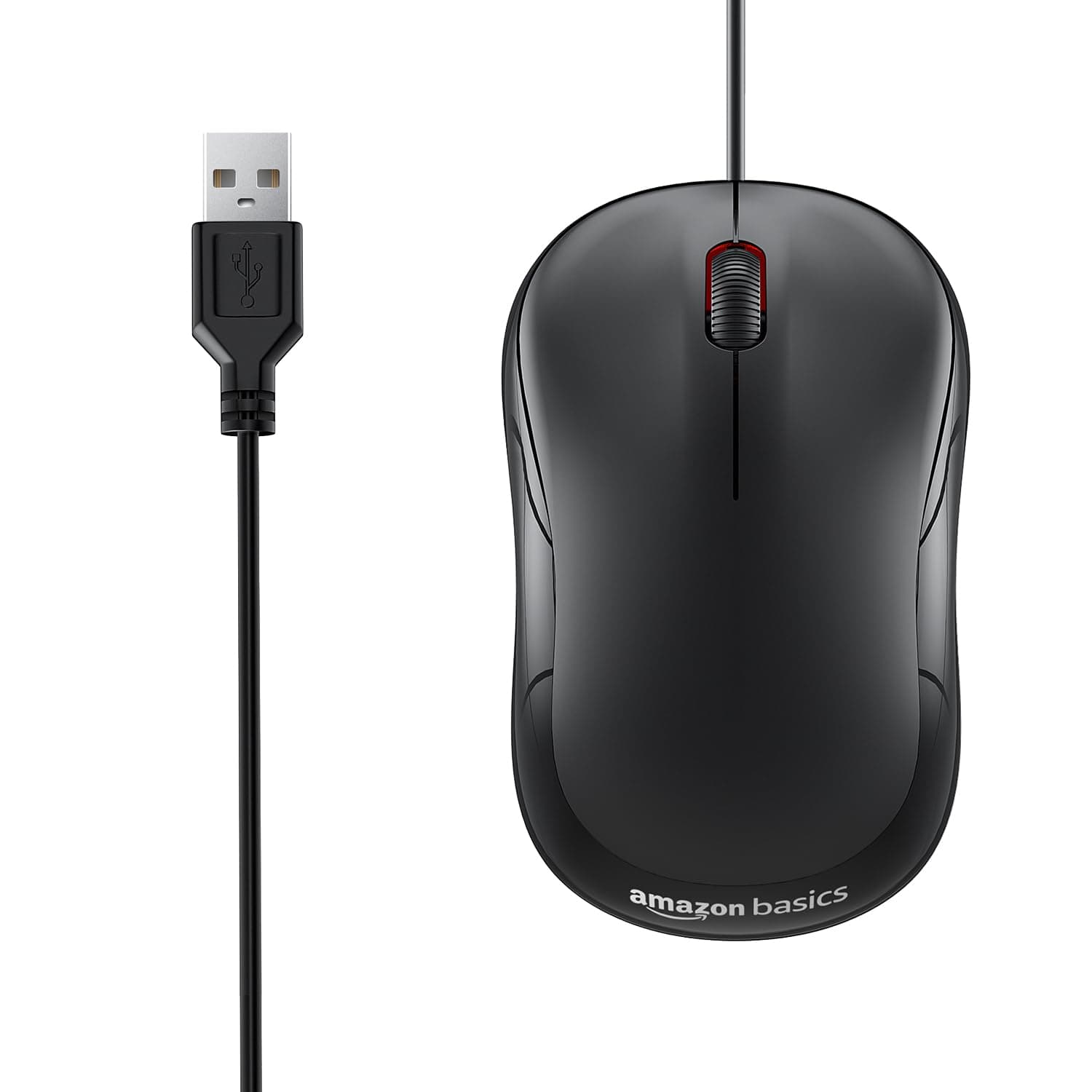 Amazon Basics Wired USB Mouse 1000 DPI at ₹108 (88% Off) - Amazon