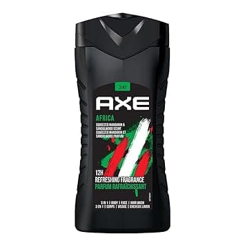 AXE Africa 3 In 1 Body, Face & Hair Wash For Men, Long-Lasting Refreshing Mandarin & Sandalwood Fragrance For Up To 12Hrs, Natural Ingredients, No Parabens, Dermatologically Tested, 250Ml at ₹120 (47% Off) – Amazon