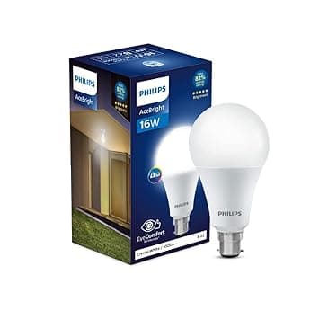 Philips 16 Watt LED Bulb, Base B22,Cool Day Light, Pack of 1 at ₹107 – Amazon