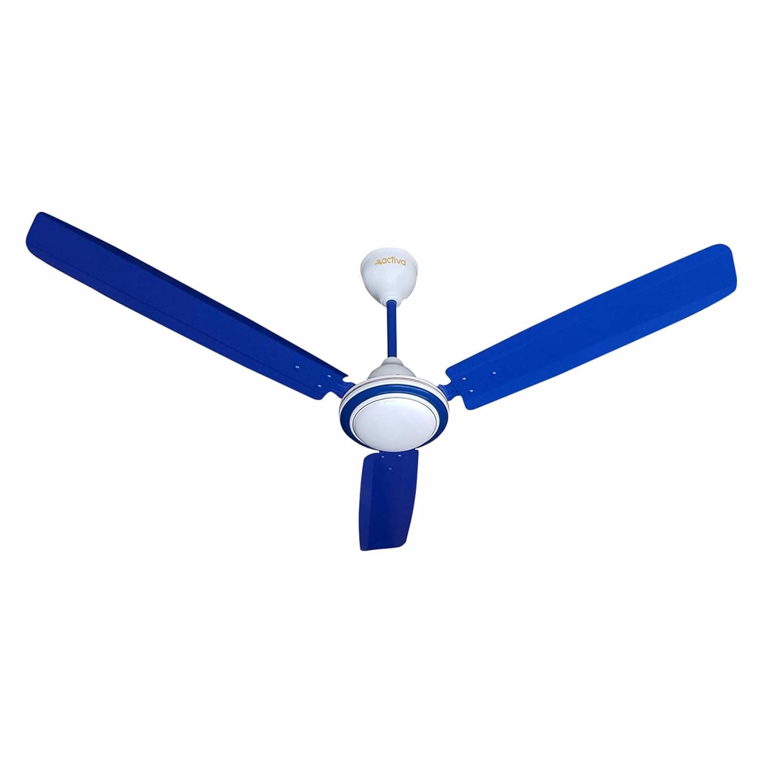 ACTIVA 1200mm Ceiling Fan, High Speed 380 RPM Fan, Anti-Dust Coating, BEE Approved 1 Star Rating, Ceiling Fan for Home & Office, Blue at ₹1204 (52% Off) – Amazon