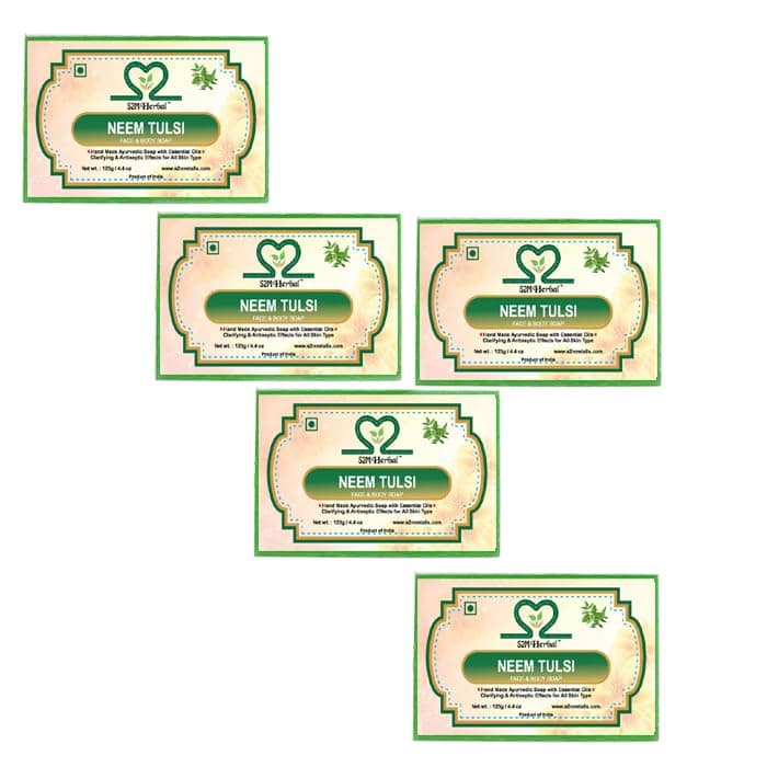 Neem & Tulsi Soap (Pack of 5) (5 x 125 g) at ₹96 – Amazon