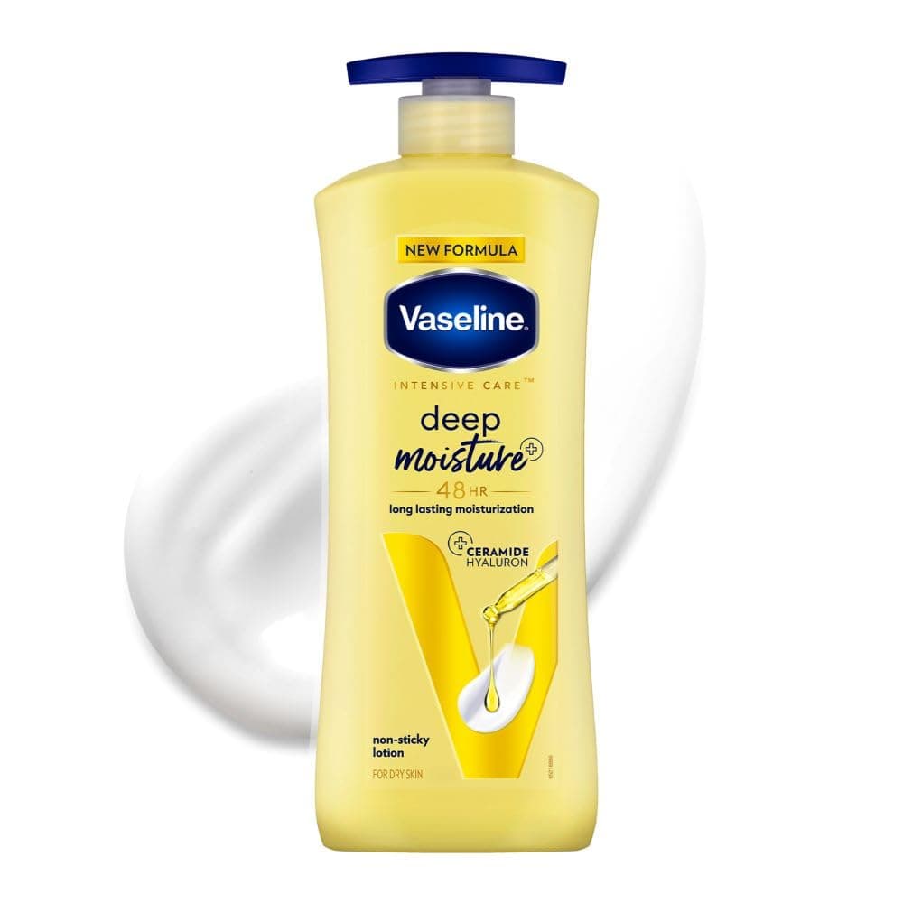 Vaseline Deep Moisture Body Lotion |For Dry Skin|Cushion Soft Skin| With Ceramides Hyaluron Moisture Fillers 600ml at ₹270 – Amazon