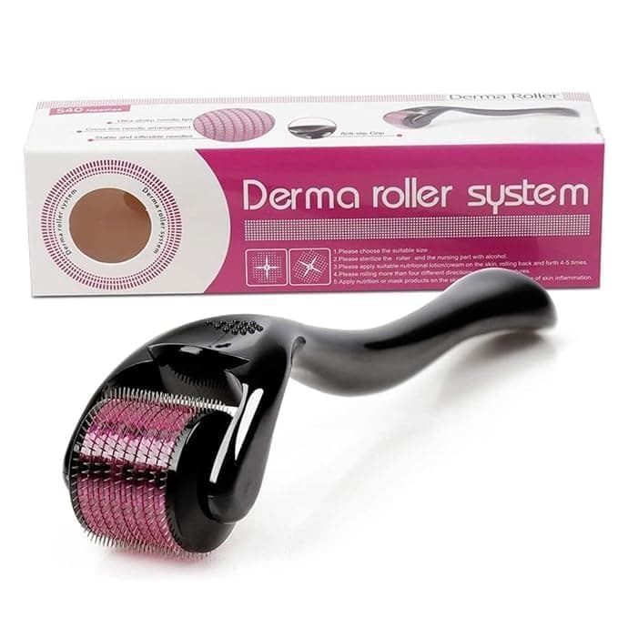 Morwine Derma Roller 0.5mm for Hair & Beard Growth – 540 Titanium Micro Needles for Hair Regrowth, Beard Growth, Acne Scar Reduction & Skin at ₹55 – Amazon