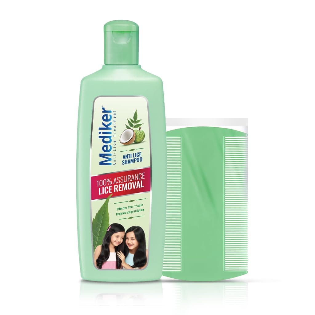 Mediker Anti-Lice Treatment Shampoo 100ml with Anti-Lice Comb