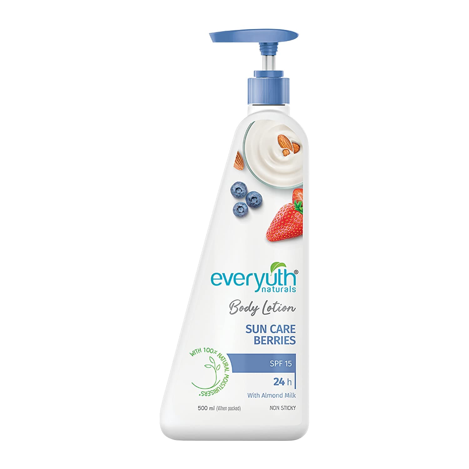 Everyuth Naturals Sun Care Berries Body Lotion 500ml (Men & Women)