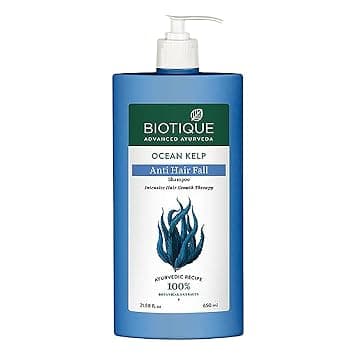 Biotique Ocean Kelp Anti Hairfall Shampoo | Intensive Hair Growth Therapy| Anti Hairfall Shampoo that Maintains Shine |100% Botanical Extracts | Suitable for All Hair Types |650ml at ₹326 (58% Off) – Amazon
