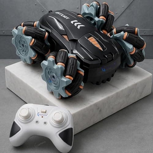 GRAPHENE 4X4 Remote Control Drift Stunt Car 4WD Racing Fall Resistant RC Car 360° Rotating Dual Sided Climbing High-Speed Tumbling Cross-Country Battle Off Road Rechargeable Adults Boy Girl at ₹999 – Amazon