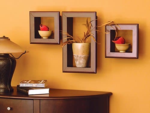 Home Sparkle Set of 3 Wall Shelves/Frames Engineered Wood (B at ₹397 – Amazon
