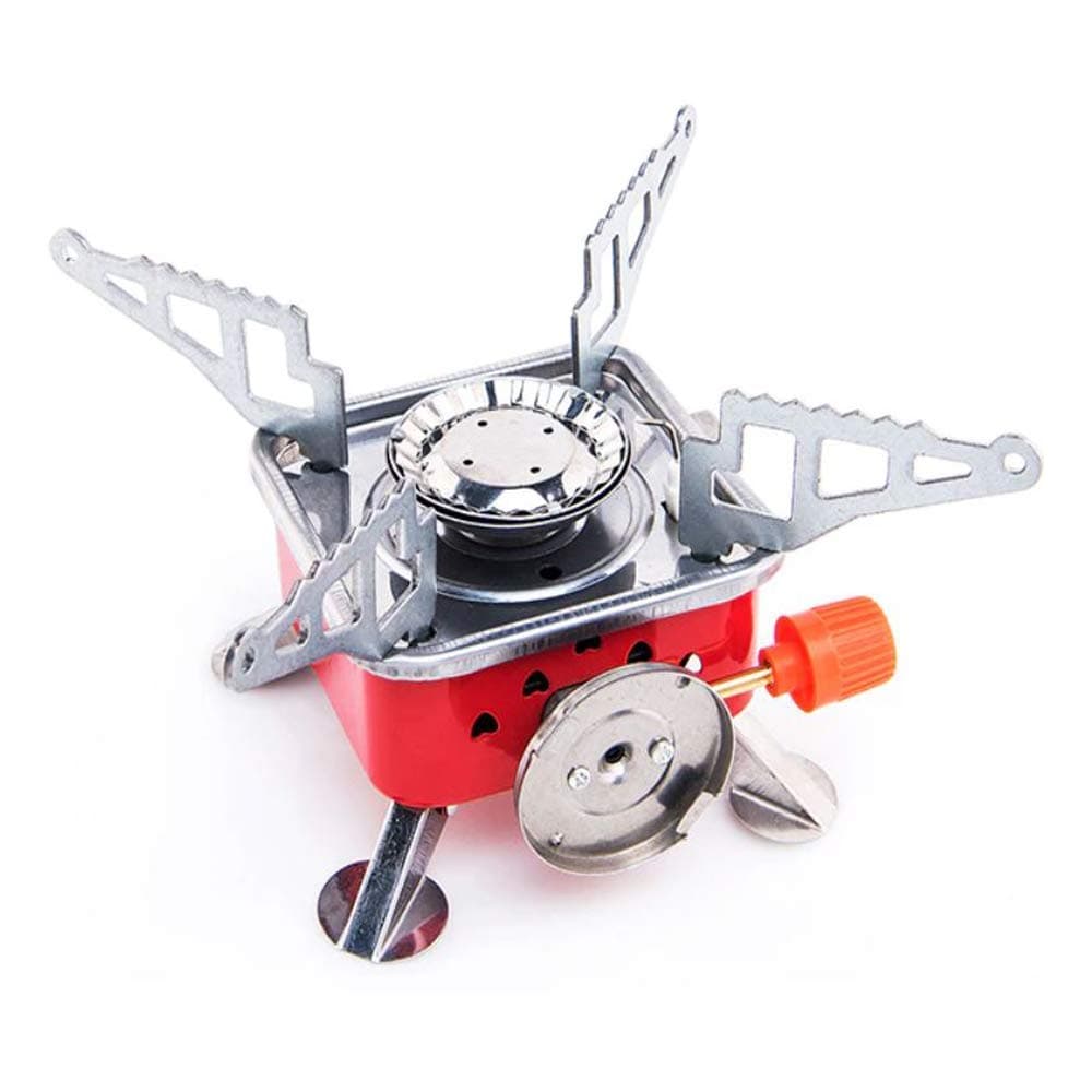 Gas Stove Camping Stove Folding Furnace 2800W Outdoor Stove Picnic Cooking Gas Burners Backpacking Furnace Butane, Red,Aluminium at ₹379 (71% Off) – Amazon