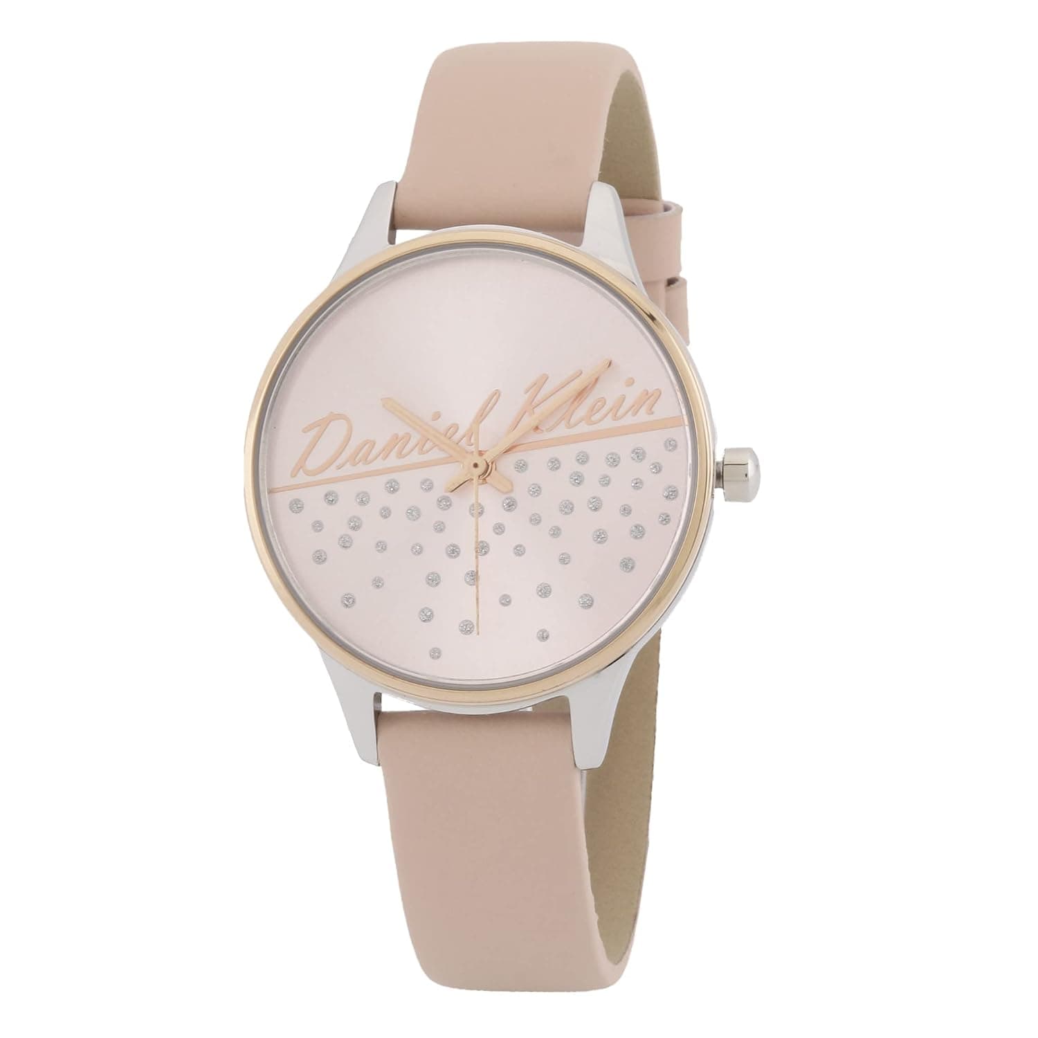 Daniel Klein Leather Analog Pink Dial Women's Watch-DK.1.12776-3 at ₹859 (83% Off) – Amazon
