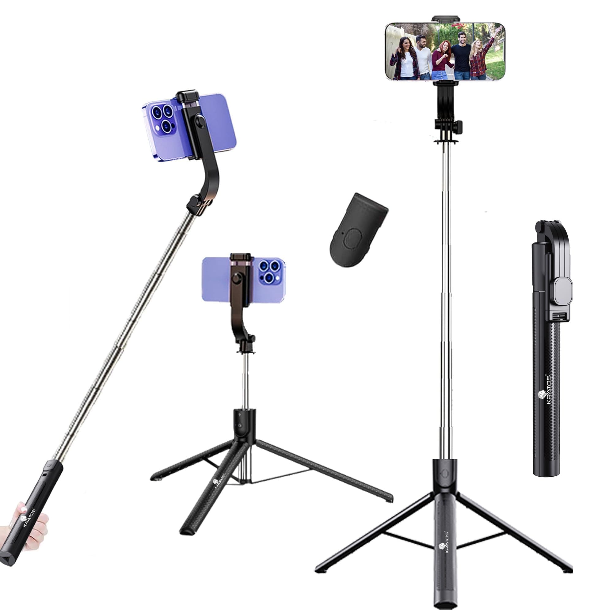Kratos K51 170cm Selfie Stick Tripod with Remote at ₹499