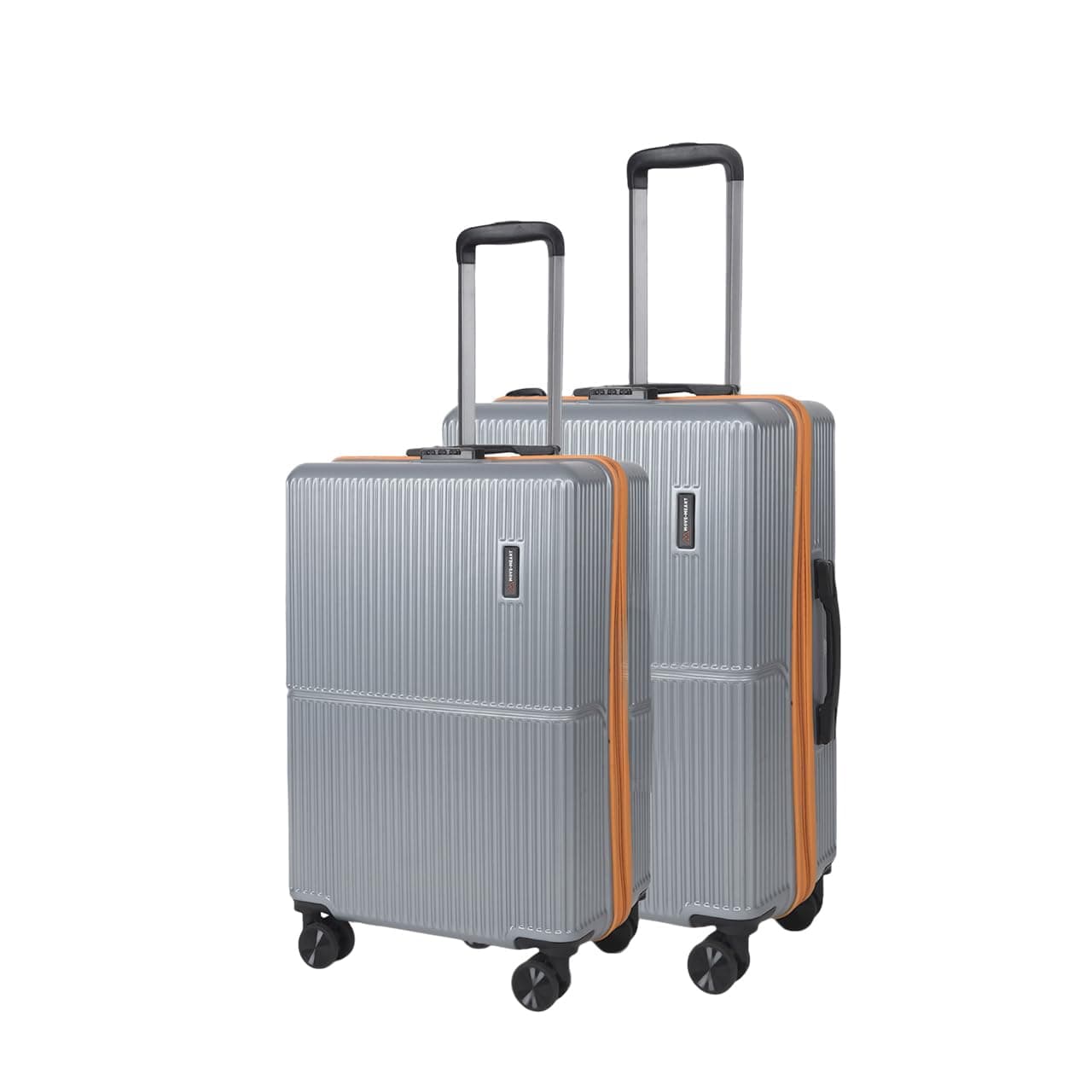 Move-Meant Glide Polycarbonate Check-in Suitcase Set of 2, 55cm and 66cm, 8 Wheels with Number Lock