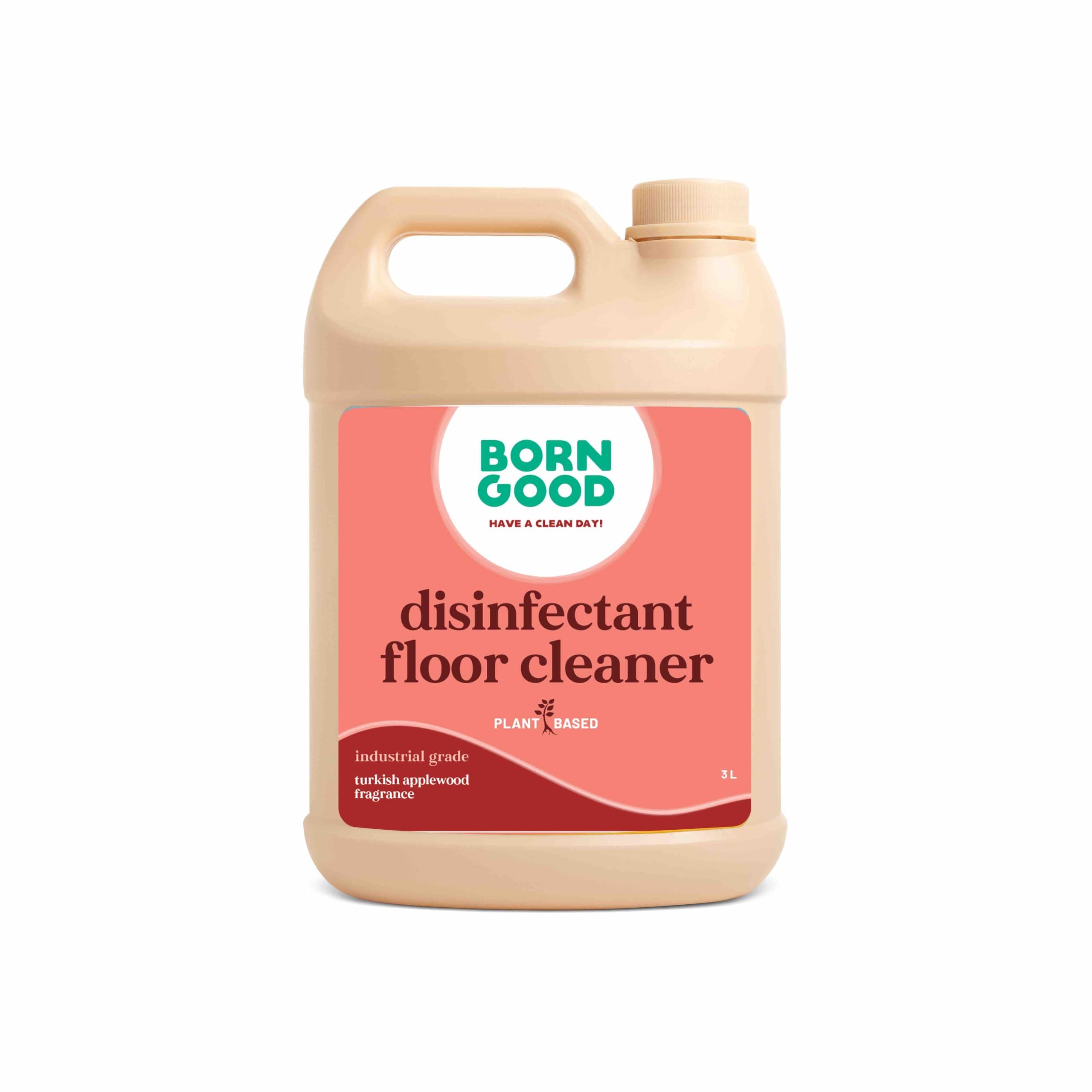 Born Good Plant Based Disinfectant Floor & Surface Cleaner β Turkish Applewood, 3 Ltr