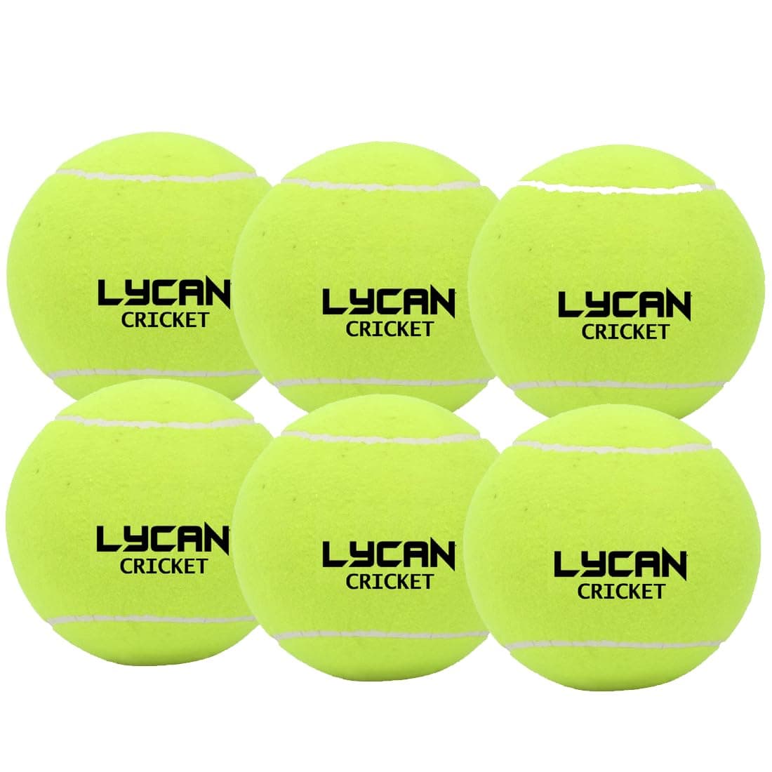 LYCAN Tennis Balls for Kids & Adults — Pack of 6