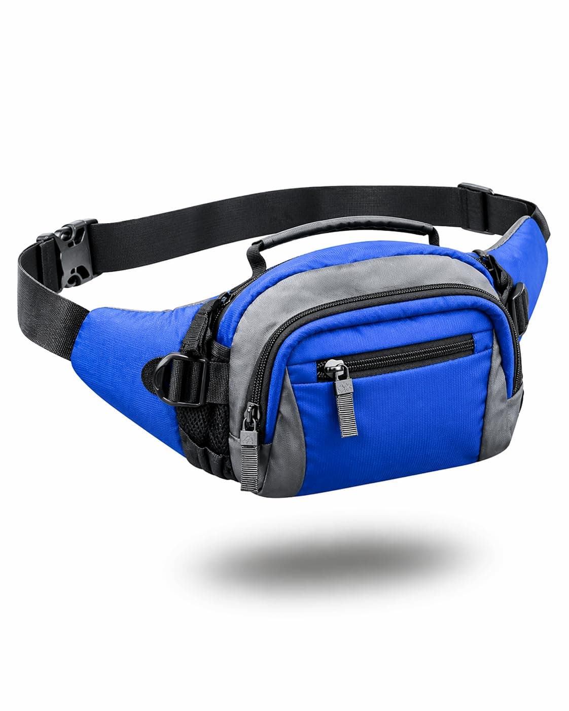 Hawklyn Waterproof Waist Bag for Men & Women - RFID Safe, Large Fanny Pack with Premium Stitching & Branded Zippers - Hiking, Travel, Running Money Belt, Polyester, Black