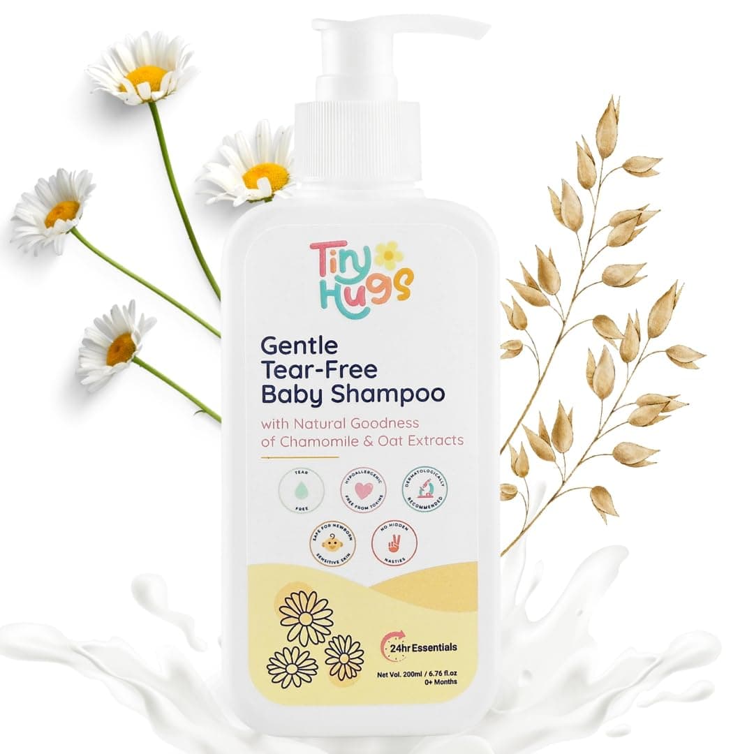Baby Shampoo with Chamomile & Oat Extracts | Tear-Free & Gentle Care for Scalp Growth | 200ml at ₹94 (69% Off) – Amazon