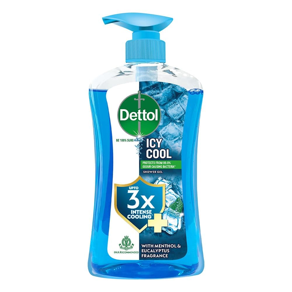 Dettol Icy Cool Body Wash and Shower Gel Pump for Men | Goodness of Salicylic Acid | Menthol Freshness | 500ml at ₹235 (50% Off) – Amazon
