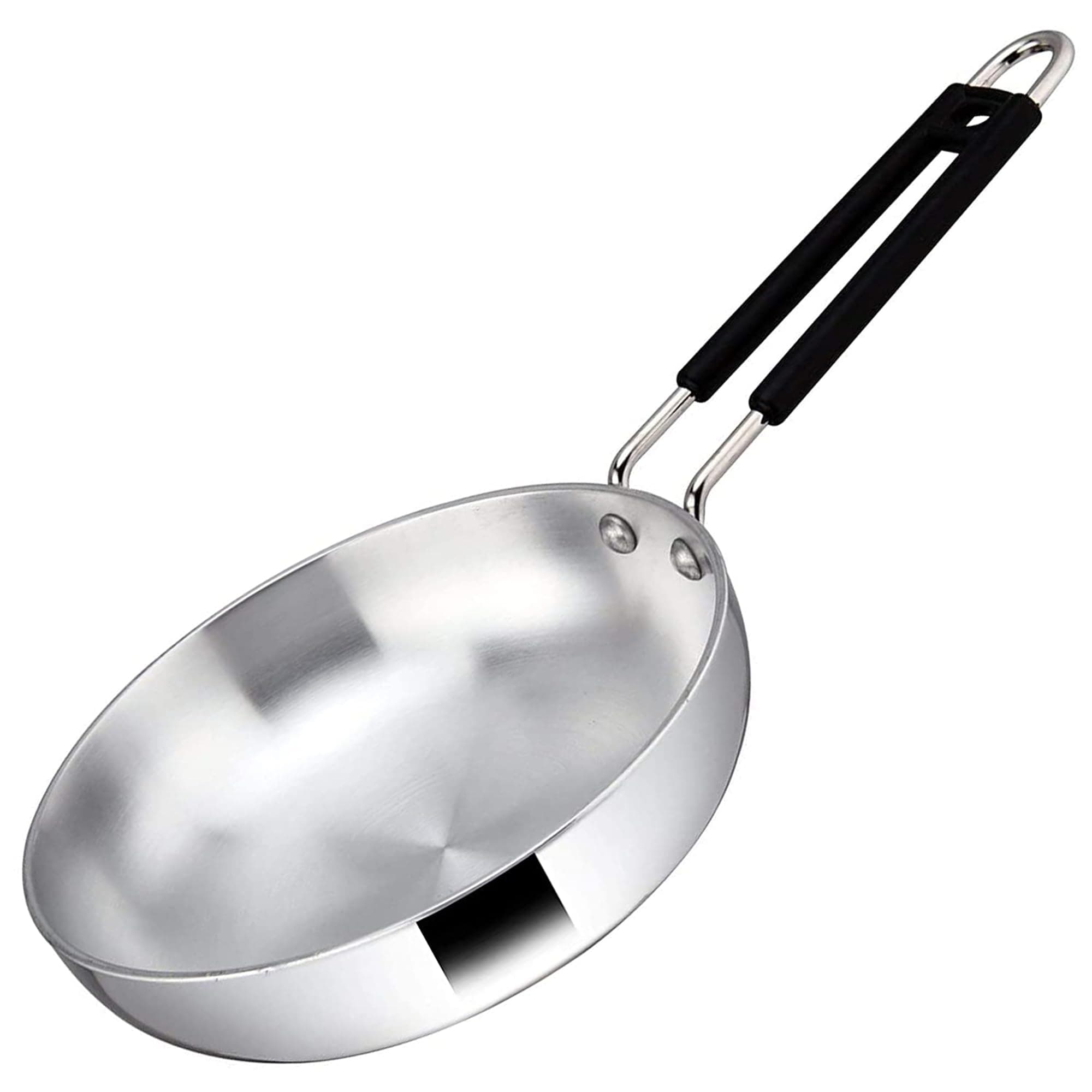 Heavy Gauge Aluminium Frying Pan with Heat-Resistant Handle, Small